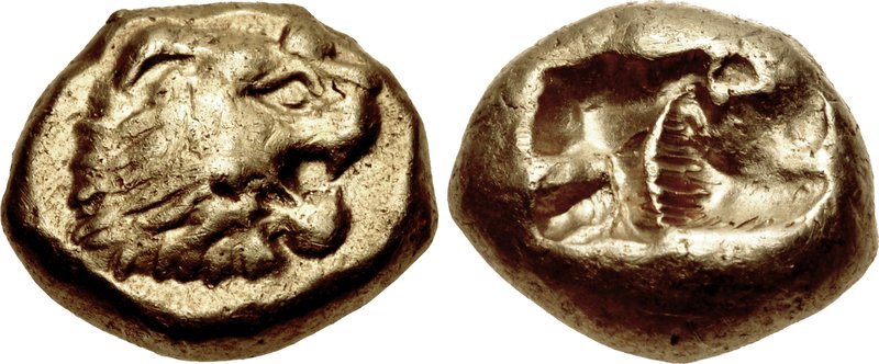 Coin of Alyattes, c.&nbsp;620/10 – 564/53 BC.