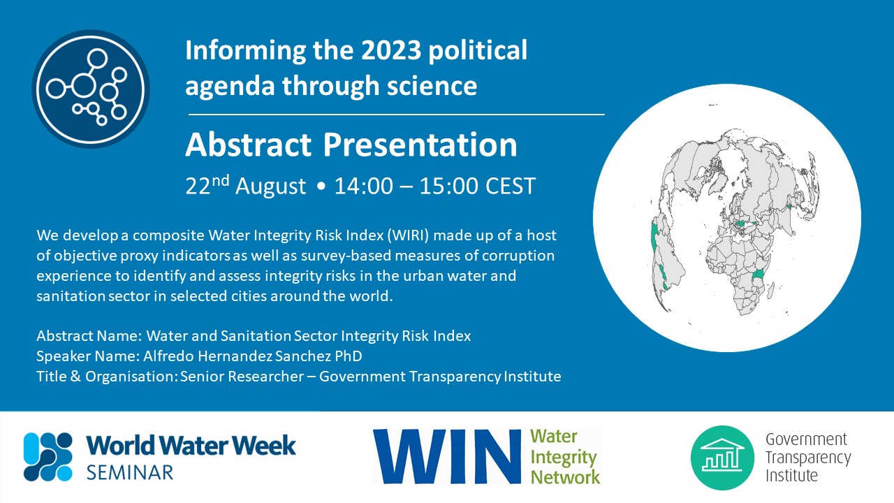 Water and Sanitation Sector Integrity Risk Index